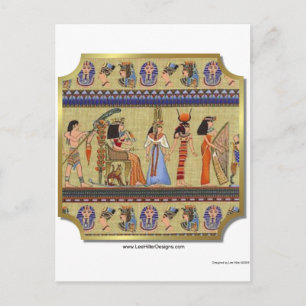 Egyptische Hieroglyphics Apparel, Gifts Collectibl Briefkaart
