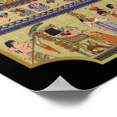 Egyptische Hieroglyphics Art Print (Hoek)