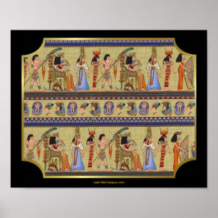 Egyptische Hieroglyphics Art Print