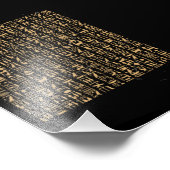 Egyptische Hieroglyphics Egypt Pyramid Foto Afdruk (Hoek)