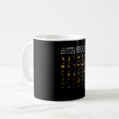 Egyptische Hieroglyphics Egypt Pyramid Koffiemok (Voorkant links)