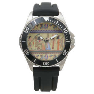 Egyptische Hieroglyphics Horloge