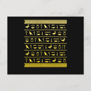 Egyptische Hieroglyphiks Historian Ancient Egypte Briefkaart