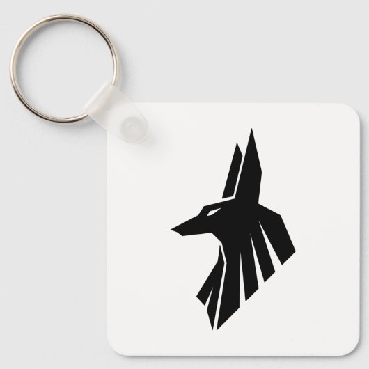 Egyptische Hieroglyphs - Anubis Sleutelhanger (Voorkant)