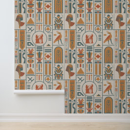 Egyptische Hieroglyphs Behang