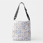 Egyptische Hieroglyphs Crossbody Tas (Voorkant)