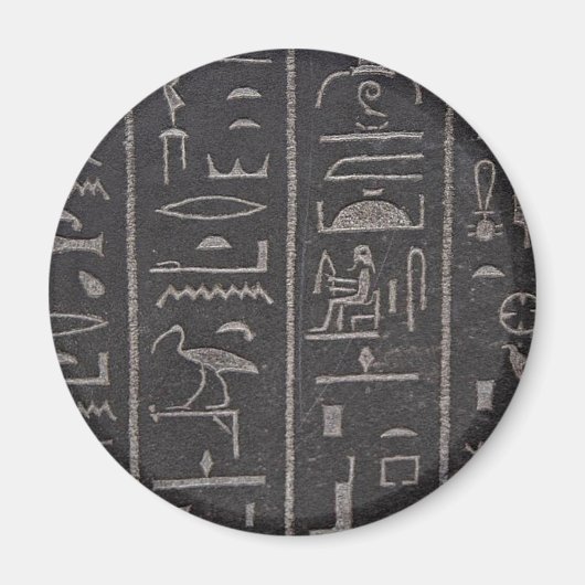 Egyptische Hieroglyphs Magnet Magneet (Voorkant)