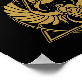 Egyptische Hieroglyphs - Scarab Beetle - Bug Poster (Hoek)