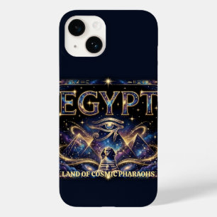 Egyptische Horus Oog Kosmische Piramide Kunst Case-Mate iPhone 14 Hoesje