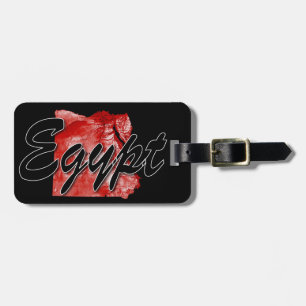 Egyptische kaart bagagelabel