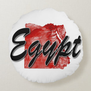 Egyptische kaart rond kussen
