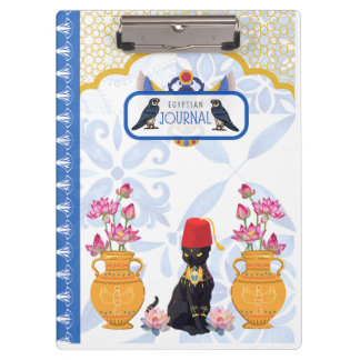 Egyptische kat Basha met faronische erfenis Klembord