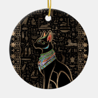 Egyptische kat - Bastet Keramisch Ornament