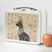 Egyptische kat - Bastet op papyrus (In situ)