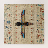 Egyptische kat - Bastet op papyrus Legpuzzel (Horizontaal)