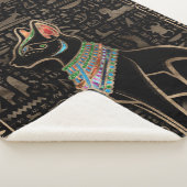 Egyptische kat - Bastet Sherpa Deken (3/4)