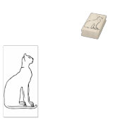 Egyptische kat God Art Stempel (Gestempeld)