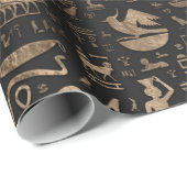 Egyptische Kat Goddess Bastet Cadeaupapier (Rol Hoek)