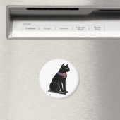 Egyptische Kat Goddess Bastet Magneet (Insitu (Vaatwasser))