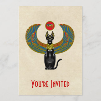 Egyptische kat Goddess Kaart