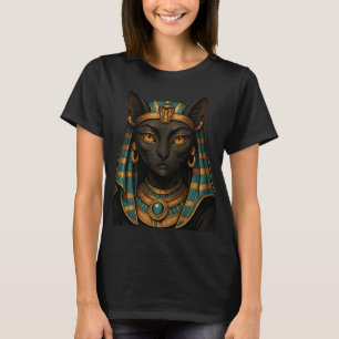 Egyptische kat Godin   Bastet Golden T-shirt