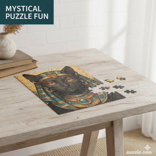 Egyptische kat Godin | Bastet gouden puzzel