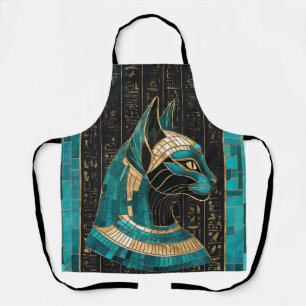 Egyptische Kat Godin Bastet - Mozaïek Kunst Schort