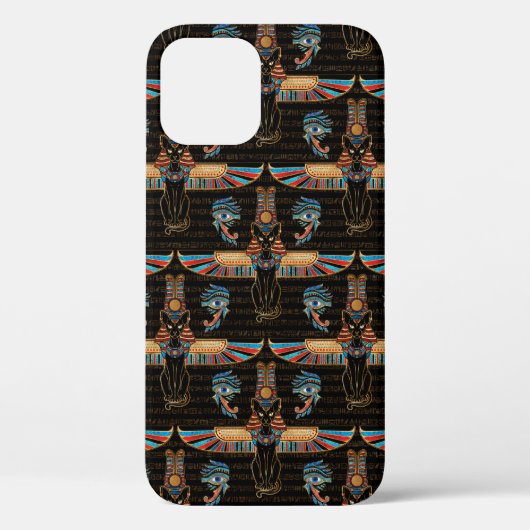 Egyptische katten en Oog-oortonpatroon Case-Mate iPhone Case (Achterkant)