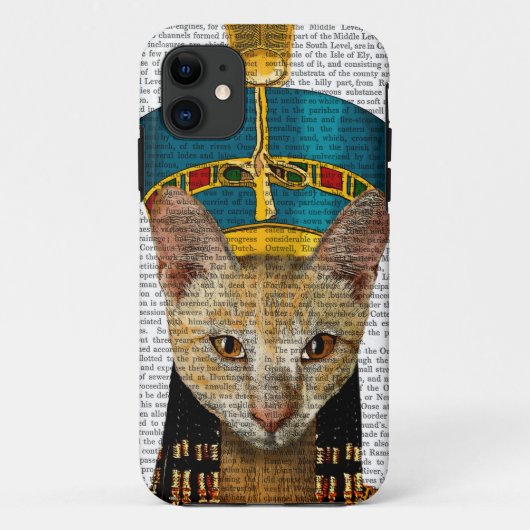 Egyptische koningin Cat Case-Mate iPhone Case (Achterkant)