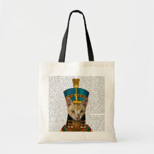 Egyptische koningin Cat Tote Bag