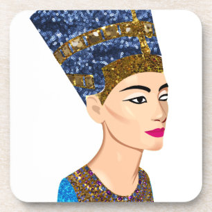 egyptische koningin nefertiti drankjes onderzetter