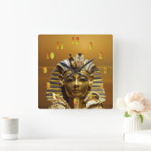 Egyptische koningsaap vierkante klok (Huis)