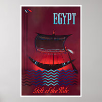 Egyptische Kunst Egypte Reisposter De Nijl
