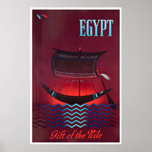 Egyptische Kunst Egypte Reisposter De Nijl Poster