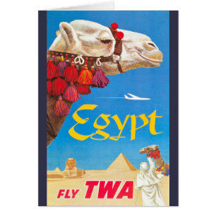 Egyptische luchtreisreclame