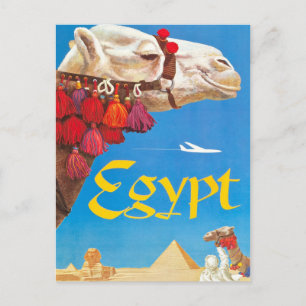 Egyptische luchtreisreclame Briefkaart
