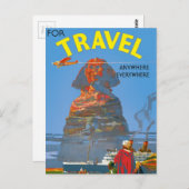 Egyptische luchtreisreclame Briefkaart (Voorkant / Achterkant)