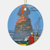  Egyptische luchtreisreclame Keramisch Ornament (Links)