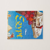 Egyptische luchtreisreclame Legpuzzel (Horizontaal)
