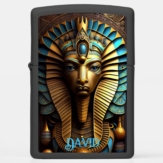 Egyptische Masker Zippo Lighter (Voorkant)