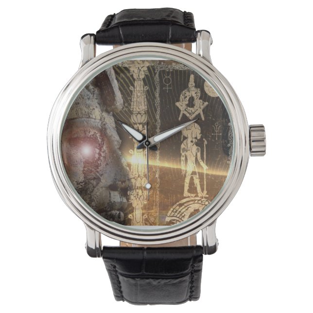 Egyptische Masonic Anunnaki horloge (Voorkant)