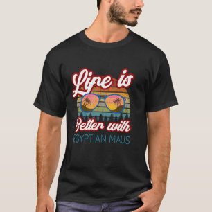 Egyptische mau kat 'Het leven is beter met Egyptis T-shirt