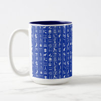 Egyptische Mok van Hieroglyphs koffie