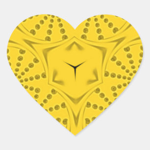 Egyptische Motif Art Print Geruit Lijst Design Hart Sticker