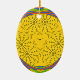 Egyptische Motif Art Print Geruit Lijst Design Keramisch Ornament