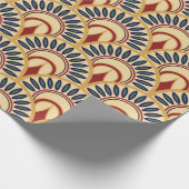 Egyptische Motif Fish Scaless Pattern Cadeaupapier (Hoek)