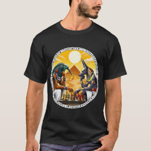 Egyptische mythologie goden Anubis Thoth T-shirt