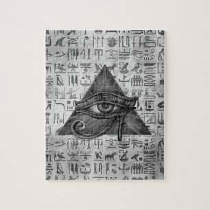 Egyptische ogen voor paarden - Wadjet Digital Art Legpuzzel