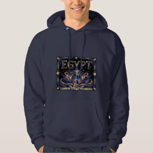 Egyptische Oog van Horus Kosmische Piramide Kunst Hoodie