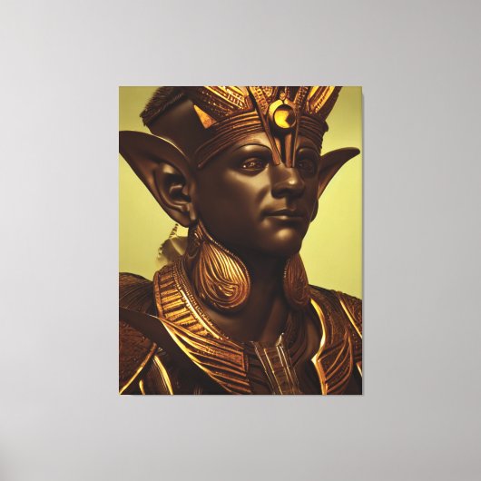 Egyptische Osiris Canvas print (Voorkant)